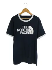 ザノースフェイス THE NORTH FACE Tシャツ リンガーティー クルーネック 半袖 プリント ロゴ ネイビー NT31880 国内正規 QQQ