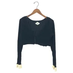 AMERI アメリ カーディガン MEDIPURIPURISHORKNITCARDIGAN サイズ:F 完売品/長袖/ショート丈 25SS   ブラック レディース / 240001177512のサムネイル