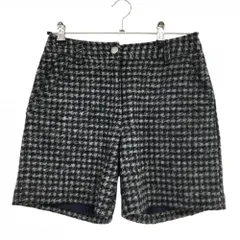 【美品】キャロウェイ ショートパンツ ネイビー×グレー 千鳥格子 ウール混 レディース S ゴルフウェア Callaway