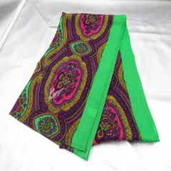 KENZO ケンゾー 大判 スカーフ ストール グリーン ペイズリー柄