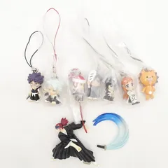 BLEACH ブリーチ スイング キーホルダー ストラップフィギュア まとめ売り 根付 ガチャ 草冠宗次郎日番谷冬獅郎 朽木ルキア 檜佐木修兵 阿散井恋次 井上織姫 コン