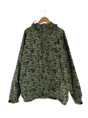 マウンテン パーカー フルジップ フード 刺繍 ロゴ ベルクロ カモフラ 迷彩 NP15013 サイズL カーキ系 国内正規 QQQ