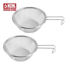 NCNL シェラザル 2個セット シェラカップ ピッタリ合う シェラカップ用 ザル ステンレス 取っ手付き ミニ 調理器具 水切り 茶こし ソロキャンプ アウトドア用品 キャンプ用品