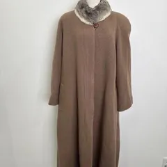 R00634｜ノーブランド no brand｜ロングコート long coat｜カシミヤコート cashmere｜ブラウン brown｜Y2K｜90S｜古着｜ヴィンテージ｜一点物｜大人気｜レディース｜冬アウター｜フォロー割