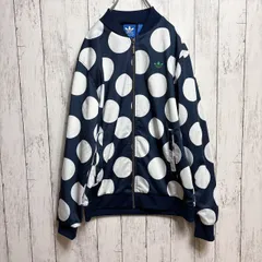 adidas アディダス × Stan Smith トラックジャケット ネイビー×ホワイト ドット柄 100 オリジナルス