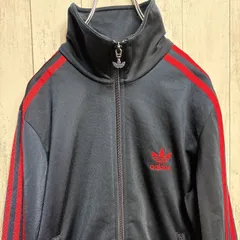 adidas アディダス トラックジャケット ネイビー×レッド 90 スリーストライプ ジャージ オリジナルス