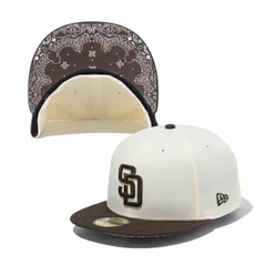 [即納]NEWERA ニューエラ 59FIFTY Paisley Under Visor サンディエゴ・パドレス クローム ウォルナット ペイズリーアンダーバイザー  メンズ 男性 帽子 ハット HAT キャップ CAP 小物 国内正規品 正規取扱店 NEW