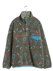 【お得なクーポン配布中!】 パタゴニア 総柄 シンチラ スナップT メンズ S / 17年製 アウトドア プルオーバー フリース ジャケット ブルゾン ジャンパー マルチカラー