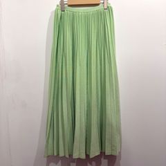 Drawer ドゥロワー プリーツスカート グリーン 松たか子着用 大豆田と