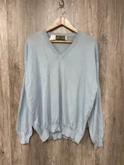 FENDI フェンディ ベーシック 綿100％ ドルマン ニット セーター sizeL/水色 ■◇◎レディース