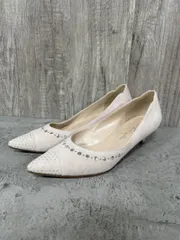 銀座かねまつ キラキラ ローヒール パンプス size24/ピンク ■■ レディース