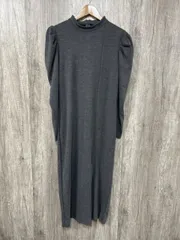 La-gemme ラジエム 長袖 ロング ニット ワンピース グレー ◇■ レディース
