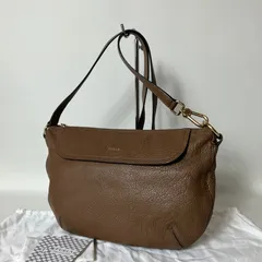 2511-200｜美品｜フルラ ショルダーバッグ レザー ブラウン