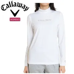 キャロウェイ ゴルフ レディース 長袖モックネックシャツ Callaway Golf C25133201 ホワイト(1030)