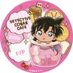 【中古】マグカップ・湯のみ [単品] 毛利蘭 コースター 「名探偵コナンカフェ2020 缶入りチョコレート」 同梱品