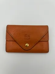 ▪️IL BISONTE（イルビゾンテ） レザー 三つ折り財布 キャメル オレンジ系 本革 イタリア製