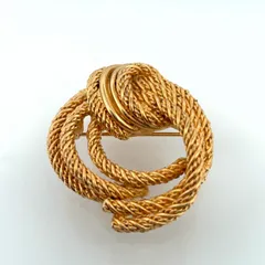 Christian Dior ブローチ CD ゴールドカラー GP ヴィンテージ 鑑定済み 正規品 クリスチャン ディオール