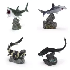 【中古】トレーディングフィギュア 全4種セット 「いきもの大図鑑ミニコレクション サメ」