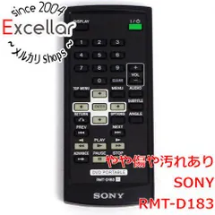 (未使用･未開封品)　ソニー ソニー 純正ポータブルDVDプレーヤー用リモコン RMT-D183 p1m72rm Amazon.co.jp: ソニー ソニー 純正ポータブルDVDプレーヤー用リモコン