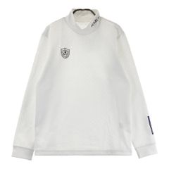 【極美品】パーリーゲイツ　ロゴ　長袖　ハイネック　シャツ　XL ホワイト 極美品】パーリーゲイツ ロゴ 長袖 ハイネック シャツ XL 白 - メルカリ