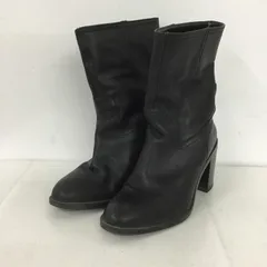ZARA ザラ ブーツ ショートブーツ 2105 410 800 フェイクレザー ヒール EU35
