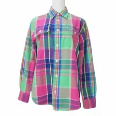 ポロ ラルフローレン POLO RALPH LAUREN シャツ 長袖 チェック S 160/84A マルチカラー X