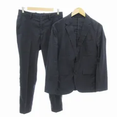 グリーンレーベルリラクシング ユナイテッドアローズ green label relaxing セットアップ ストレッチトリアセ NT 2B カジュアルスーツ ジャケット パンツ 背抜き M 紺 ネイビー /HO□ 0419