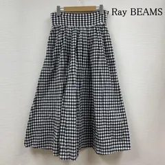 レイビームス フレア ロング スカート ギャザー ミニ ギンガムチェック柄 レディース 1 ISItems【USED】【古着】【中古】50121744