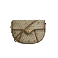 Christian Dior  クリスチャン ディオール  ハニカム柄 ショルダーバッグ ベージュ ロゴ PVC レザー  bbirpg