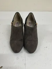 送料込み☆Harris tweed ブーツ　 ブラック　ヒール約7.0㎝　サイズS(約22.5㎝) #70501mi326