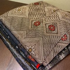 まとめ売り】正絹大島紬7枚 リメイク素材 ハンドメイド向け - メルカリ