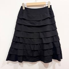 M'S GRACY エムズグレイシー ティアードスカート ブラック 36 - メルカリ