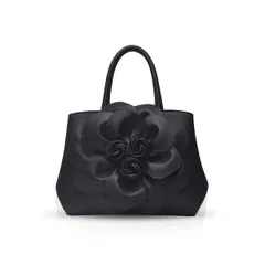 【特価商品】可愛い 底鋲付き PUレザー 軽量の防水鞄 優雅 手提げカバン 肩掛け デート おしゃれ エレガントなパーティーばっぐ 斜め掛けカバン ショルダー 立体はな花バッグ レディース ハンドバッグ NICOLE&DORIS