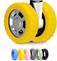 [Limited Quantity] Silicone Suitcase Wheel Covers: Noise-Reducing, Dirt-Resistant, and Quiet, Protective Wheels for Travel, Tire Covers, Suitcase Wheel Covers, Wheel Protection for Carry-On Cases [Set of 10] Available in a Variety of Colors [gotokus]