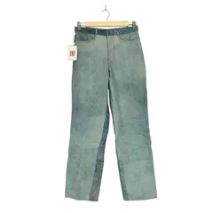 ユーズドフルギ USED古着 デニム調レザーパンツ レディース JPN:L