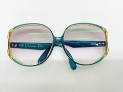 B-953　Christian Dior/クリスチャン・ディオール　ヴィンテージ　サングラス　グリーン系　度あり