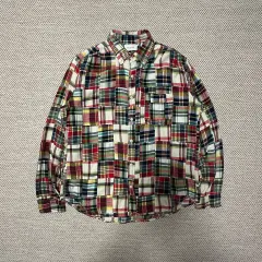 CAL O LINE japan made patchwork shirt