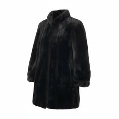 44L12 デミバフミンク ミンクコート セミロングコート 毛皮コート 袖