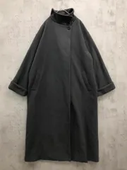 HARE ハレ HAL07122AD スタンドカラー ノーカラー 2WAYウーリーテックロング コート sizeF/グレー ◆■ レディース