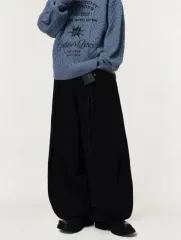 2 アイ ドン ウォナ セル ソフト スウェード ツイル バルーン パンツ IDWS