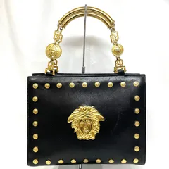 【Bランク】   GIANNI VERSACE    ジャンニ ベルサーチ　メドゥーサ　ハンドバッグ　チェーンハンドバッグ　レザー　（55705）のサムネイル