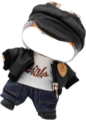 AXLUCE ラブブ専用 服 ぬいぐるみ Labubu専用 (ブラック)