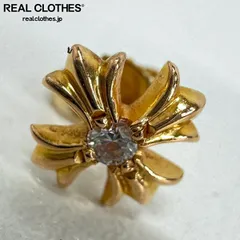 【インボイス付き】CHROME HEARTS/クロムハーツ 22K No2 CH PLS DIA CHプラススタッド 1ダイヤ