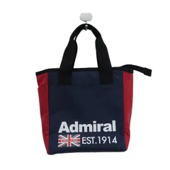 【美品】Admiral(アドミラル) カートバッグ ネイビー赤 フリーサイズ ゴルフ用品 2511-0774 中古