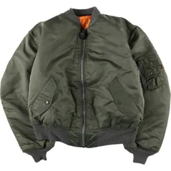 古着 90年代 民間品 アルファ ALPHA MA-1タイプ 中綿入り ミリタリー フライトジャケット USA製 メンズL相当 ヴィンテージ/eaa597828