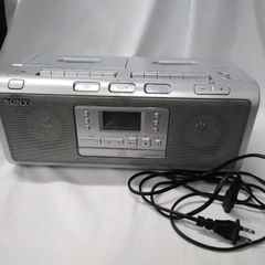 カセット再生OK（A）SONY ダブルラジカセ CFS-W90 514レトロ - メルカリ