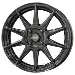 ホイール4本セット 16インチ 6.5J+45 4H-100 CIRCLAR C10R グロスブラック