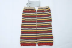 未使用品 ヒールクリーク HEAL CREEK アームウォーマー ブラウン系 ボーダー 防寒