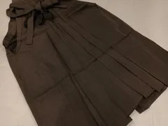 平和屋着物●男性　馬乗り袴　縞　正絹　逸品　AABE3970ph