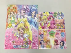 映画プリキュアオールスターズ NewStage2 こころのともだち クリアファイルセットA / 非売品クリア下敷き まとめセット 未開封 2512LT195
